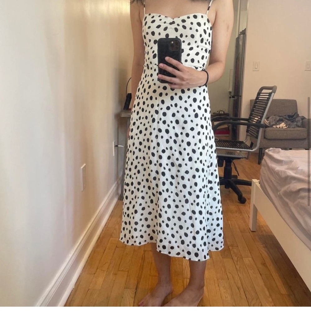 Reformation Odele Dress in Ink Blot size 0 like new!! - Picture 3 of 16